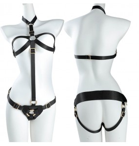 MizzZee - Bondage Breast Strapon Harness (Dildo Sold Separately)